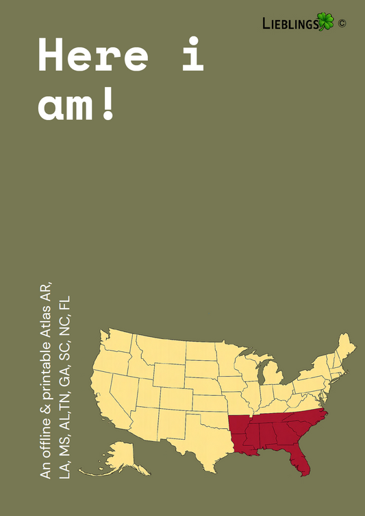 Here I Am! AR, LA, MS, AL,TN, GA, SC, NC, FL